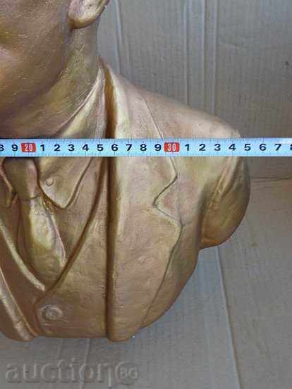 Plaster bust of Lenin, figure, plastic, 42/35 cm - 5