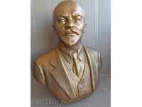 Lenin's gypsum bust, figure, plastic, 42/35 cm