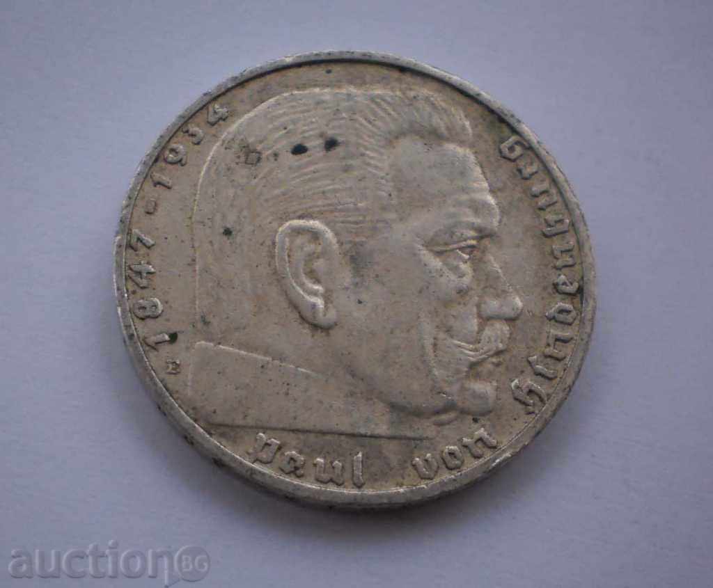 Germania III Reich 2 Mark 1937 - Muldehyuten UNC cu preț € 12.78 | 25.00 BGN