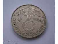 Germany III Reich 2 Mark 1937 - Muldehuite UNC