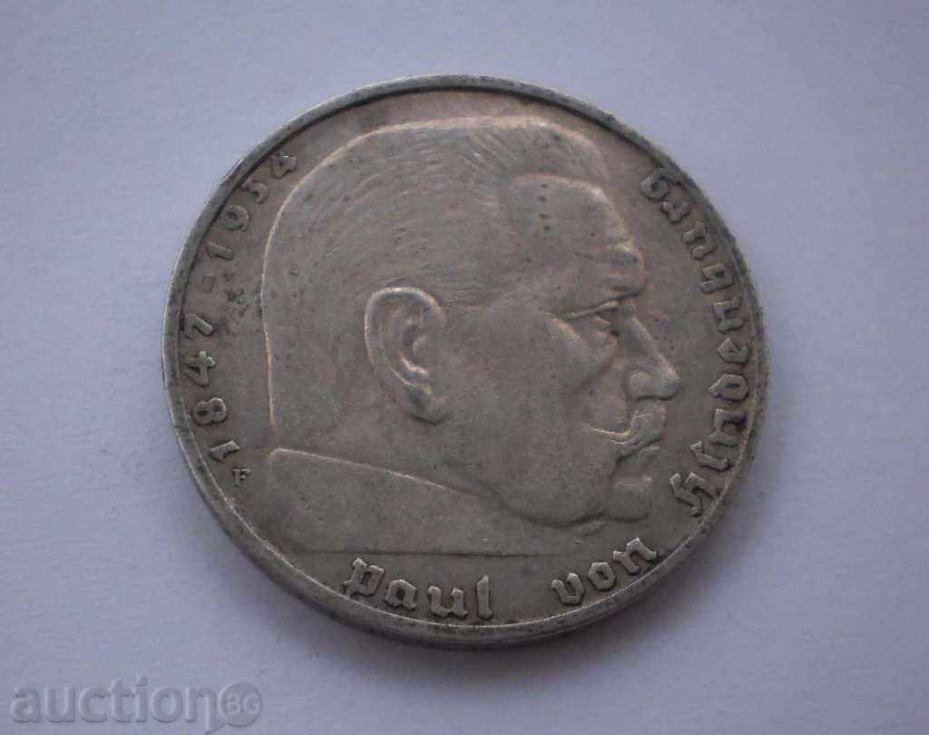 Germania III Reich 2 Mark 1939 - Stuttgart UNC cu preț € 11.25 | 22.00 BGN Germania III Reich 2 Mark 1939 - Stuttgart UNC cu preț € 11.25 | 22.00 BGN