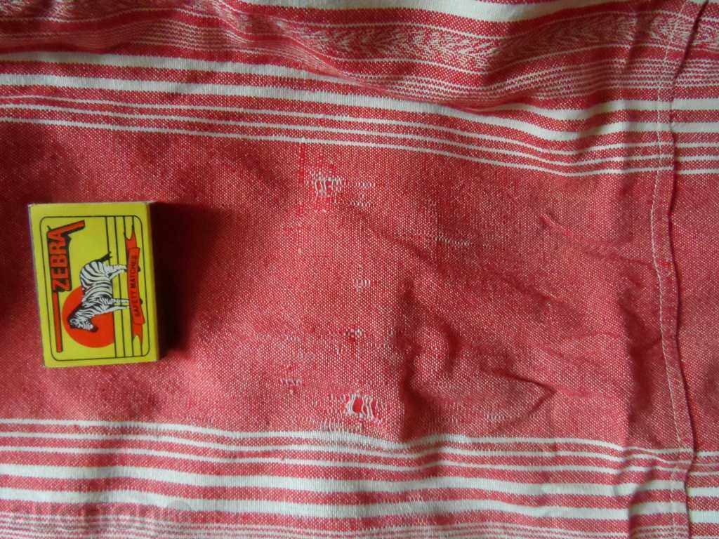 Delivery of Handwoven bedspread with knitted lace Delivery of Handwoven bedspread with knitted lace