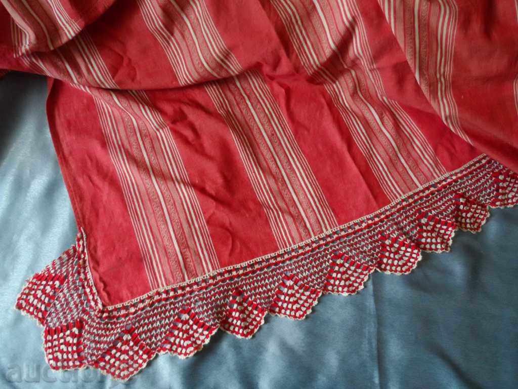 Handwoven bedspread with knitted lace - 5 Handwoven bedspread with knitted lace - 5