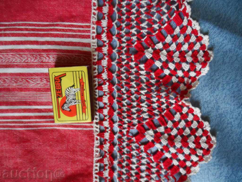 Handwoven bedspread with knitted lace - 7 Handwoven bedspread with knitted lace - 7