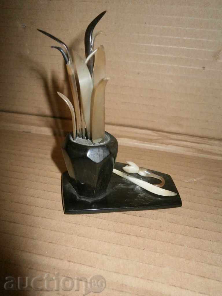 60s horn bone desk pencil case - 5 60s horn bone desk pencil case - 5