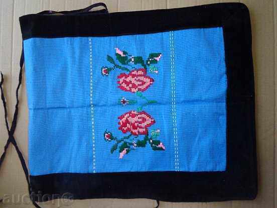 Auction Old hand woven apron with embroidery, costume Auction Old hand woven apron with embroidery, costume