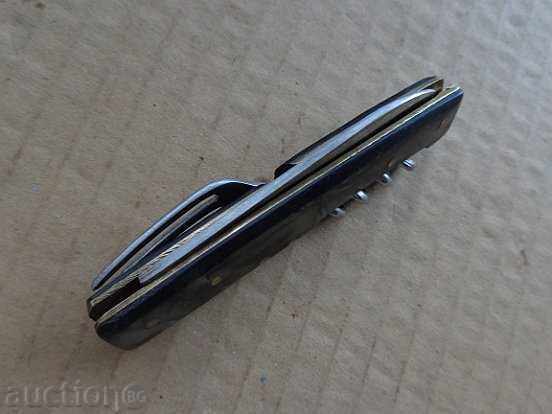 Old Soccer knife with sickle and hammer, knife, opener - 7 Old Soccer knife with sickle and hammer, knife, opener - 7