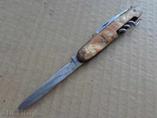 Old Soccer knife with sickle and hammer, knife, opener with price 38.00 BGN | € 19.43 Old Soccer knife with sickle and hammer, knife, opener with price 38.00 BGN | € 19.43