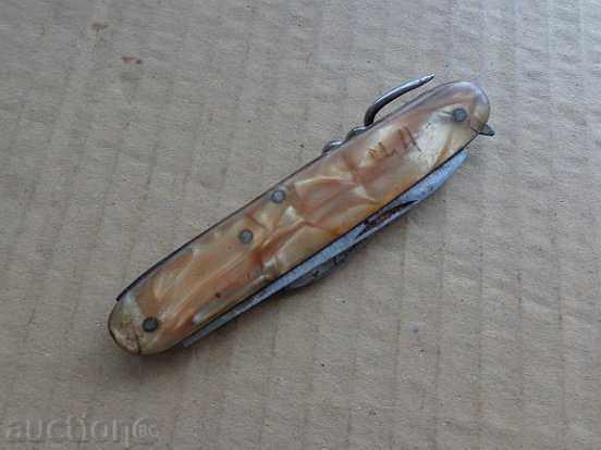 Old Soccer knife with sickle and hammer, knife, opener - 6 Old Soccer knife with sickle and hammer, knife, opener - 6