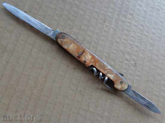 Old Soccer knife with sickle and hammer, knife, opener - 7 Old Soccer knife with sickle and hammer, knife, opener - 7