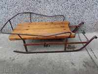 Old children's sled, toy, wrought iron
