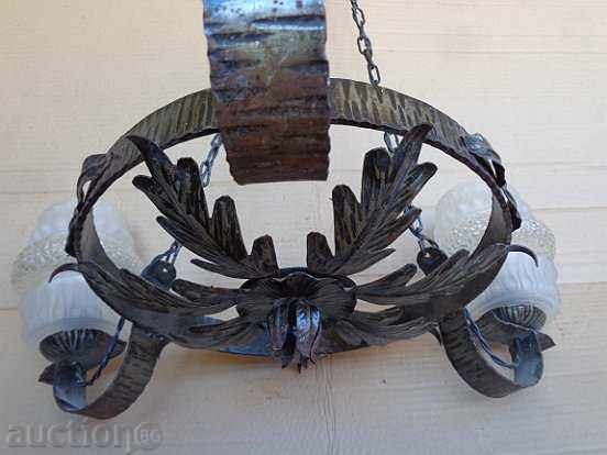 Delivery of Old wrought chandelier, lamp, lantern, lamp, lampshade 3 pieces Delivery of Old wrought chandelier, lamp, lantern, lamp, lampshade 3 pieces