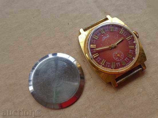 Wrist watch "WINTER" with gilding, second hand, WORKS, USSR - 5 Wrist watch "WINTER" with gilding, second hand, WORKS, USSR - 5