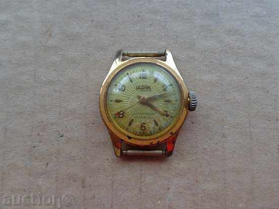 Handmade Swiss watch "DILBANA" with gold plating, second hand with price 89.90 BGN | € 45.97 Handmade Swiss watch "DILBANA" with gold plating, second hand with price 89.90 BGN | € 45.97