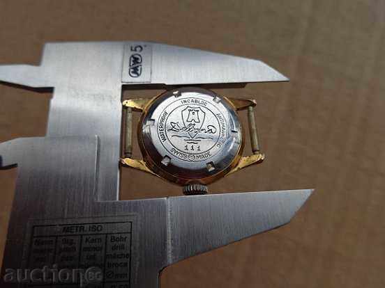 Auction Handmade Swiss watch "DILBANA" with gold plating, second hand Auction Handmade Swiss watch "DILBANA" with gold plating, second hand