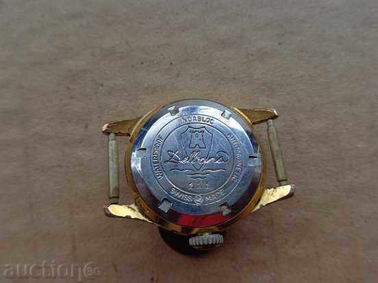 Delivery of Handmade Swiss watch "DILBANA" with gold plating, second hand Delivery of Handmade Swiss watch "DILBANA" with gold plating, second hand