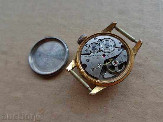 Handmade Swiss watch "DILBANA" with gold plating, second hand - 5 Handmade Swiss watch "DILBANA" with gold plating, second hand - 5