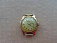 Swiss hand watch "DILBANA" with gilded, second-hand