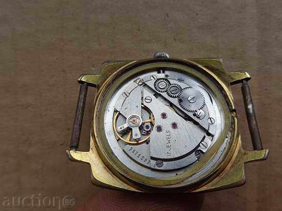 Delivery of Hand watch "POLET" with gold plating, second hand, WORKS Delivery of Hand watch "POLET" with gold plating, second hand, WORKS