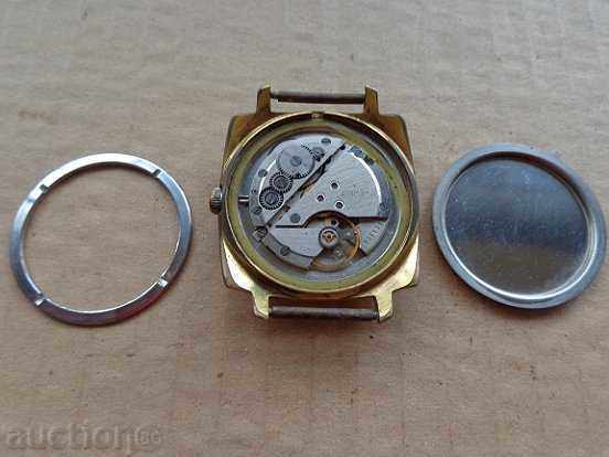 Hand watch "POLET" with gold plating, second hand, WORKS - 5 Hand watch "POLET" with gold plating, second hand, WORKS - 5
