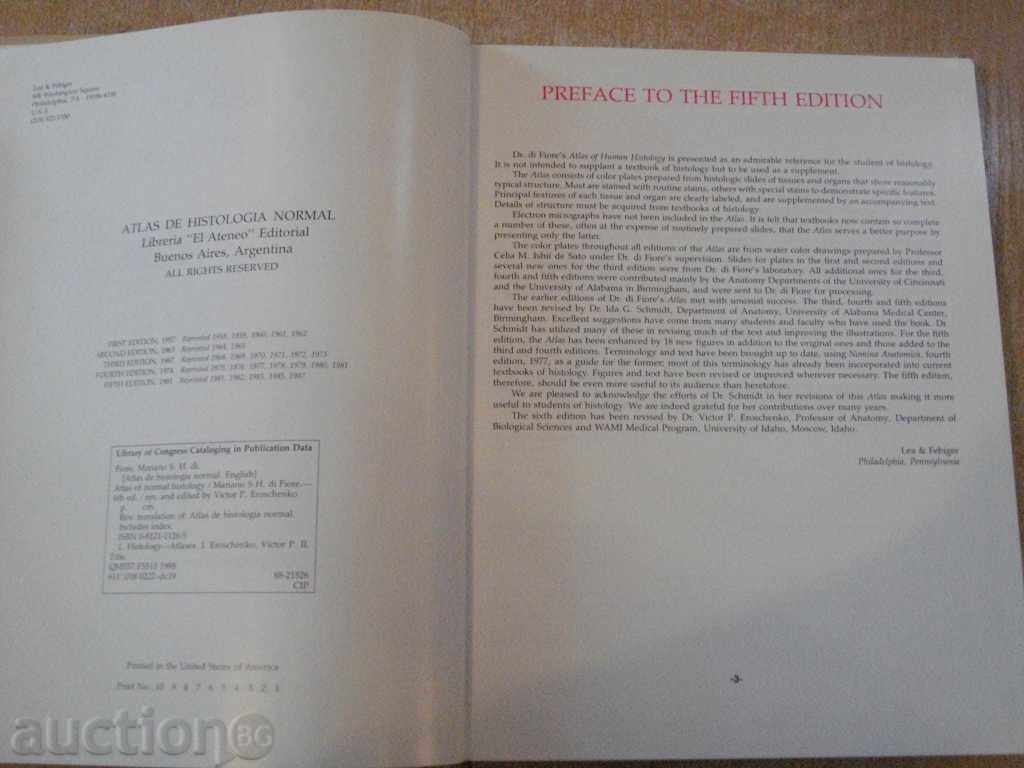 Auction Book "ATLAS OF NORMAL HISTOLOGY" - 272 pages Auction Book "ATLAS OF NORMAL HISTOLOGY" - 272 pages