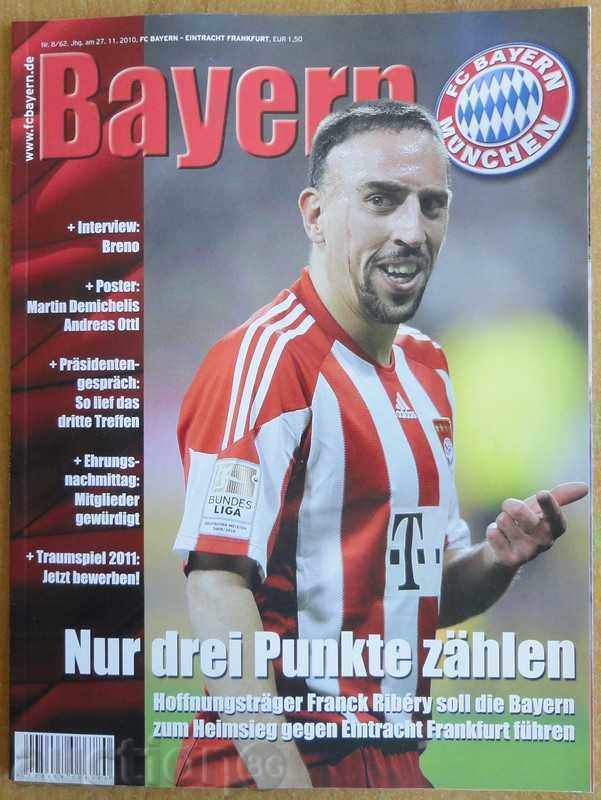 Official football magazine Bayern (Munich), 27.11.2010 Official football magazine Bayern (Munich), 27.11.2010