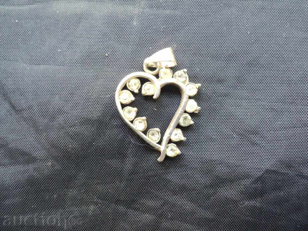 Silver Pendant - Heart. with price 20.00 BGN | € 10.23 Silver Pendant - Heart. with price 20.00 BGN | € 10.23