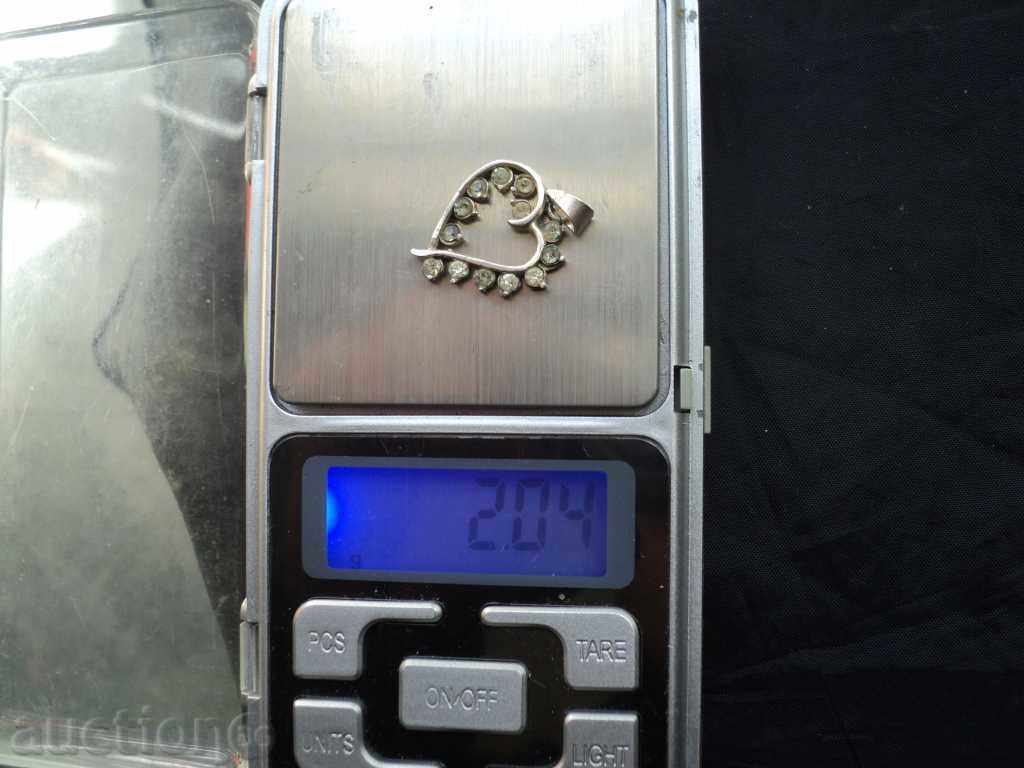 Silver Pendant - Heart. Silver Pendant - Heart.