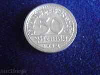 50 пфениг 1920 г - алуминий - буква F