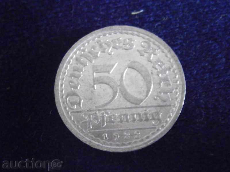 50 penny 1922 - aluminiu - litera A