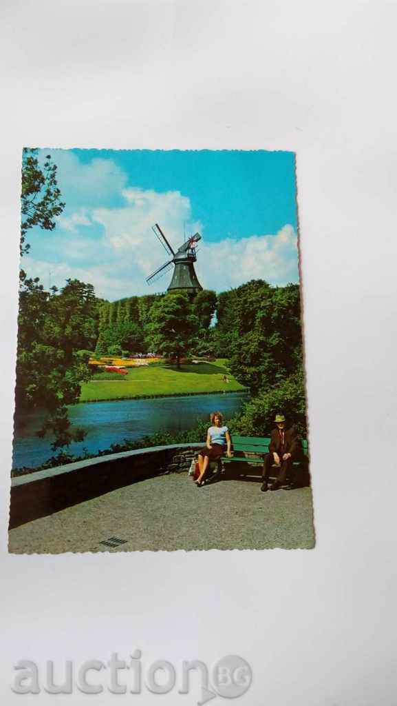 Postcard Bremen Muhle am Wall