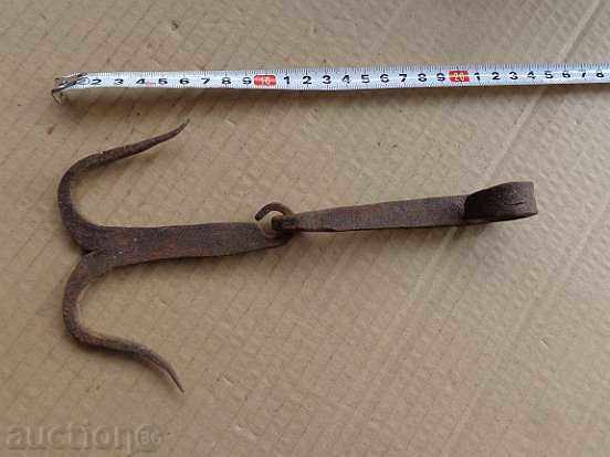 Auction An old forged hook for scraping, a cock, anchor Auction An old forged hook for scraping, a cock, anchor