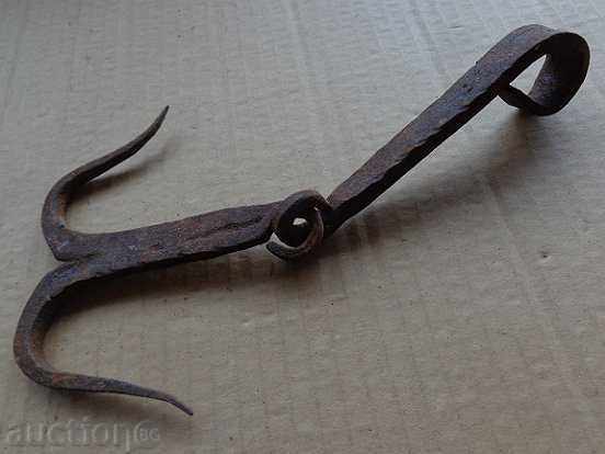 An old forged hook for scraping, a cock, anchor - 5 An old forged hook for scraping, a cock, anchor - 5