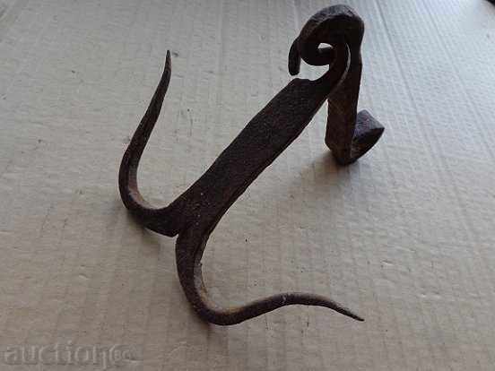 An old forged hook for scraping, a cock, anchor - 7 An old forged hook for scraping, a cock, anchor - 7