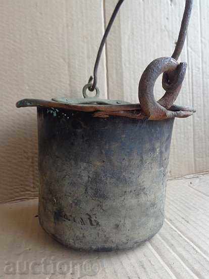 Old cauldron, copper vessel, bucket, copper cauldron, bucket of gum - 7 Old cauldron, copper vessel, bucket, copper cauldron, bucket of gum - 7