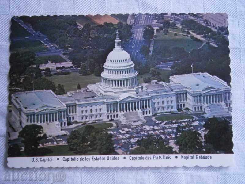Vechi carte WASHINGTON - Statele Unite ale Americii - Capitoliului 8 O-TE / 2 /