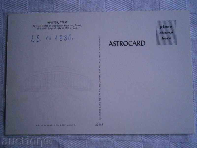 Old card HOUSTON - TEXAS - USA - TEXAS HOUSTON -8O-TE with price 7.95 BGN | € 4.06 Old card HOUSTON - TEXAS - USA - TEXAS HOUSTON -8O-TE with price 7.95 BGN | € 4.06