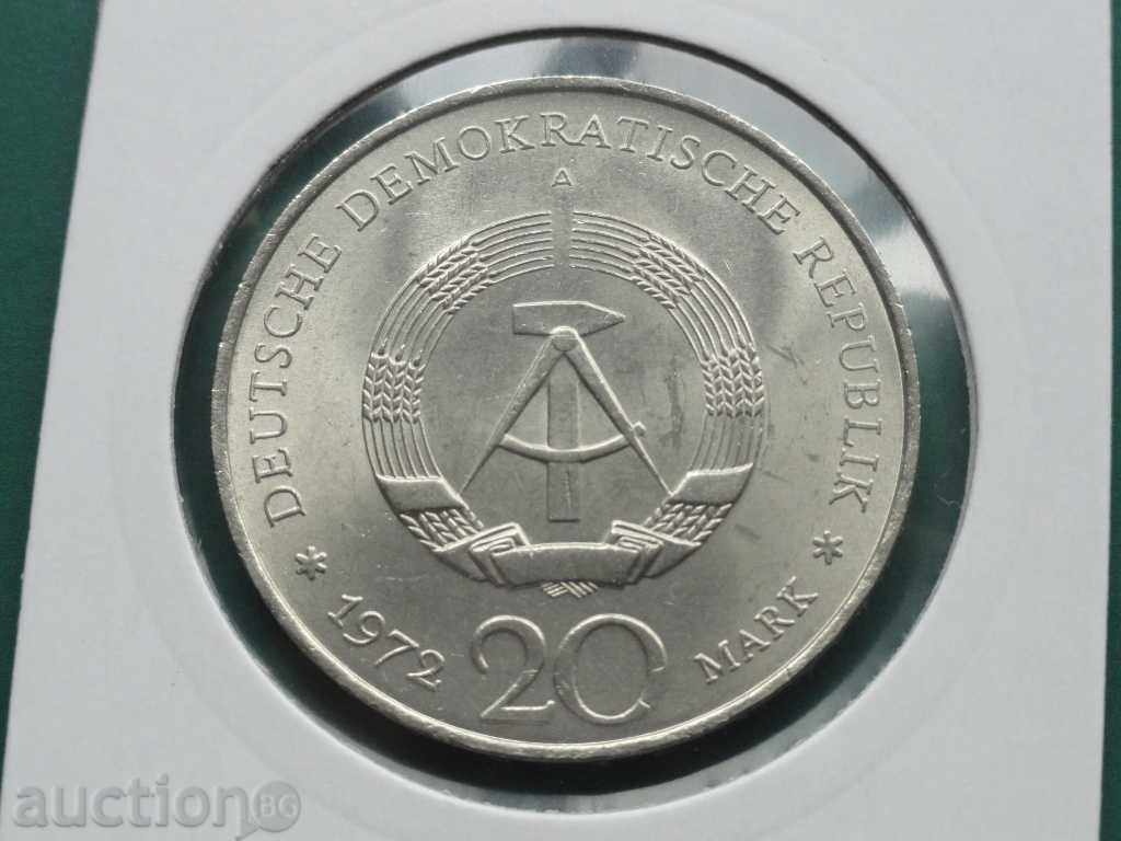 Delivery of Germany 1972 - 20 marks "Friedrich v. Schiller" GDR Delivery of Germany 1972 - 20 marks "Friedrich v. Schiller" GDR