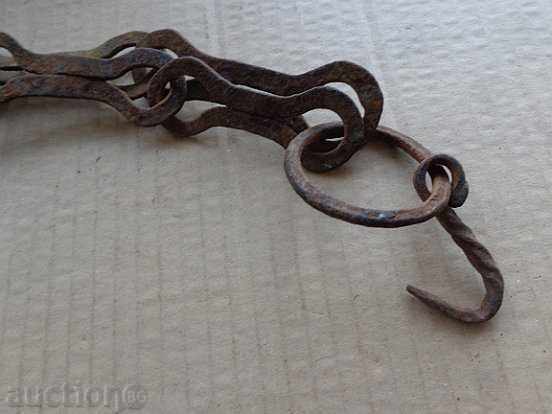 Δημοπρασία Παλιά εστία της αλυσίδας, σφυρήλατο σίδερο, παλιά πρωτόγονη Δημοπρασία Παλιά εστία της αλυσίδας, σφυρήλατο σίδερο, παλιά πρωτόγονη