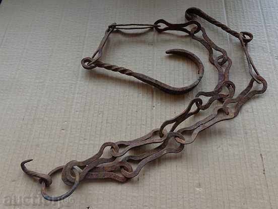 Παλιά εστία της αλυσίδας, σφυρήλατο σίδερο, παλιά πρωτόγονη - 7 Παλιά εστία της αλυσίδας, σφυρήλατο σίδερο, παλιά πρωτόγονη - 7