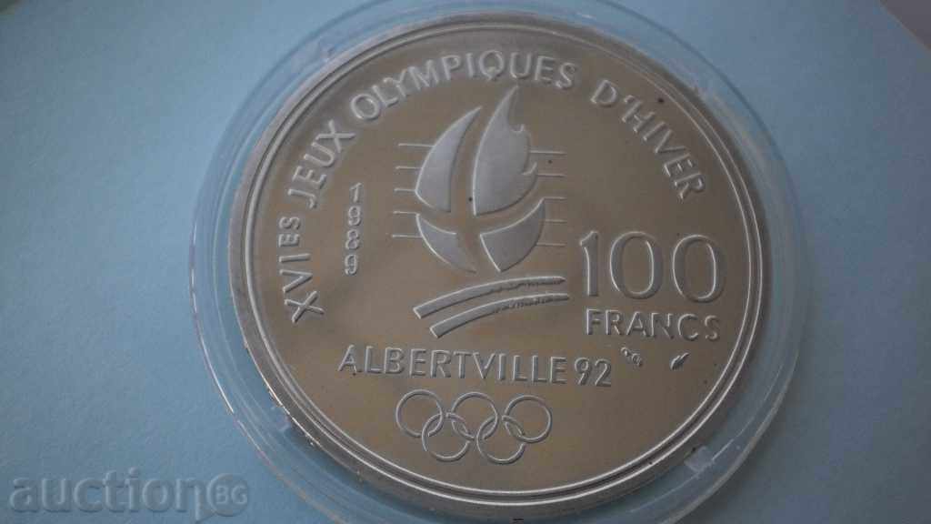 Monedă de argint 100 Franci 1989 Franța-Albertville 92 cu preț € 23.01 | 45.00 BGN Monedă de argint 100 Franci 1989 Franța-Albertville 92 cu preț € 23.01 | 45.00 BGN