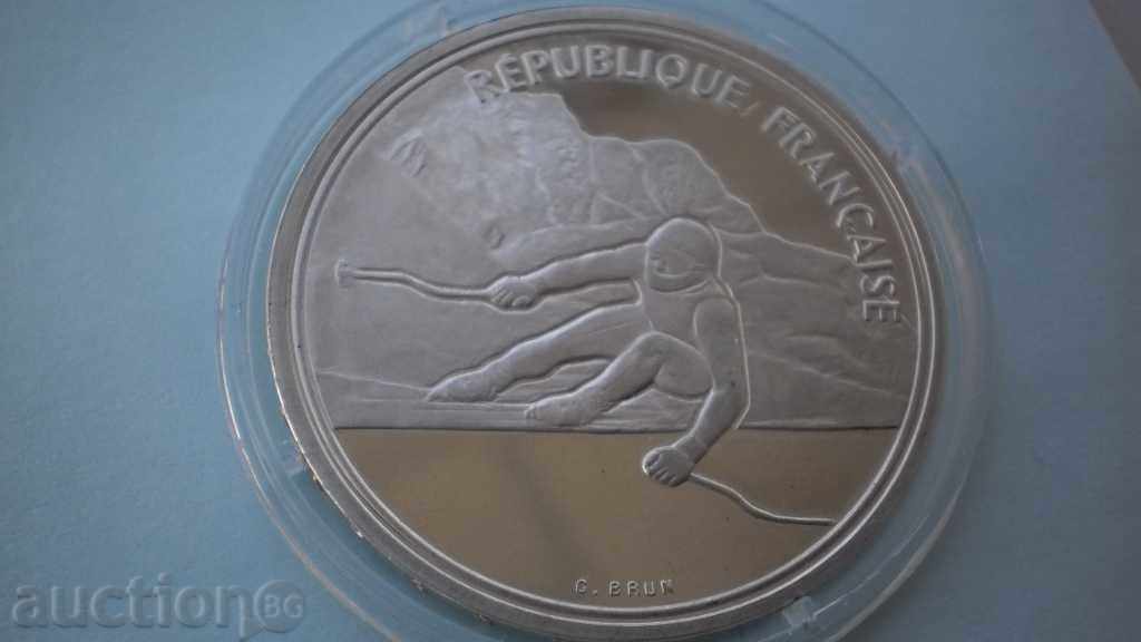 Silver Coin 100 Francs 1989 France-Albert 92
