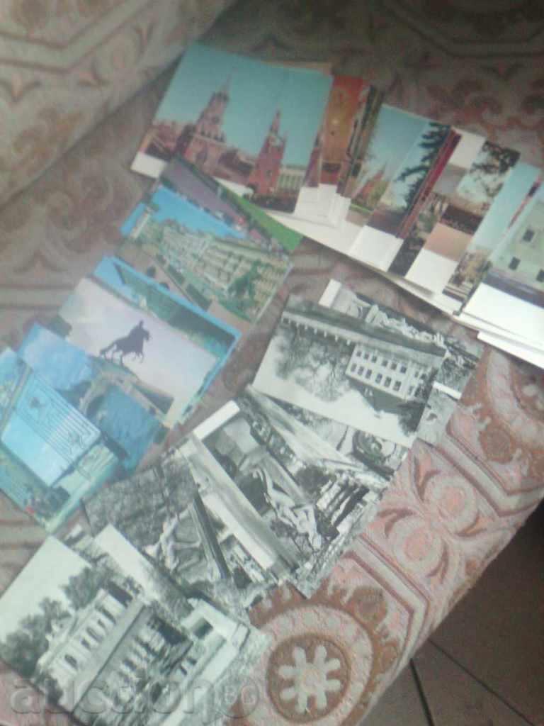 Lot old postcards