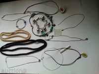 Lot brooches ornaments necklaces necklaces jewelry bracelets in