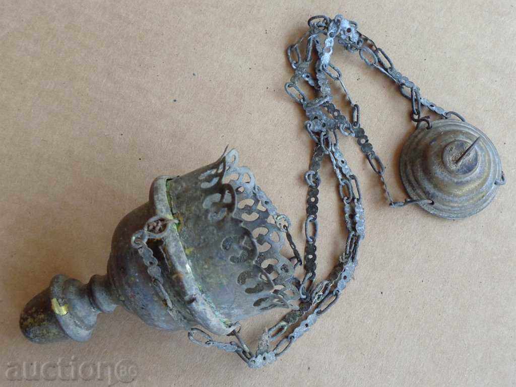 Vechi lumânare acasă de bronz - 5 Vechi lumânare acasă de bronz - 5