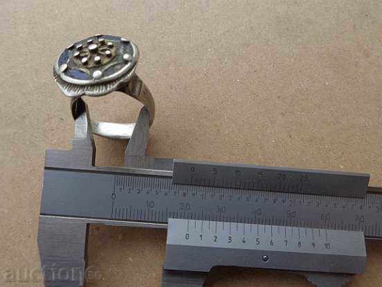 Renaissance silver ring with enamel, silver, jewel, jewel - 7