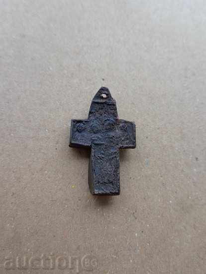 An old votive cross of a buffalo horn, crucifixion, Jesus with price 125.00 BGN | € 63.91