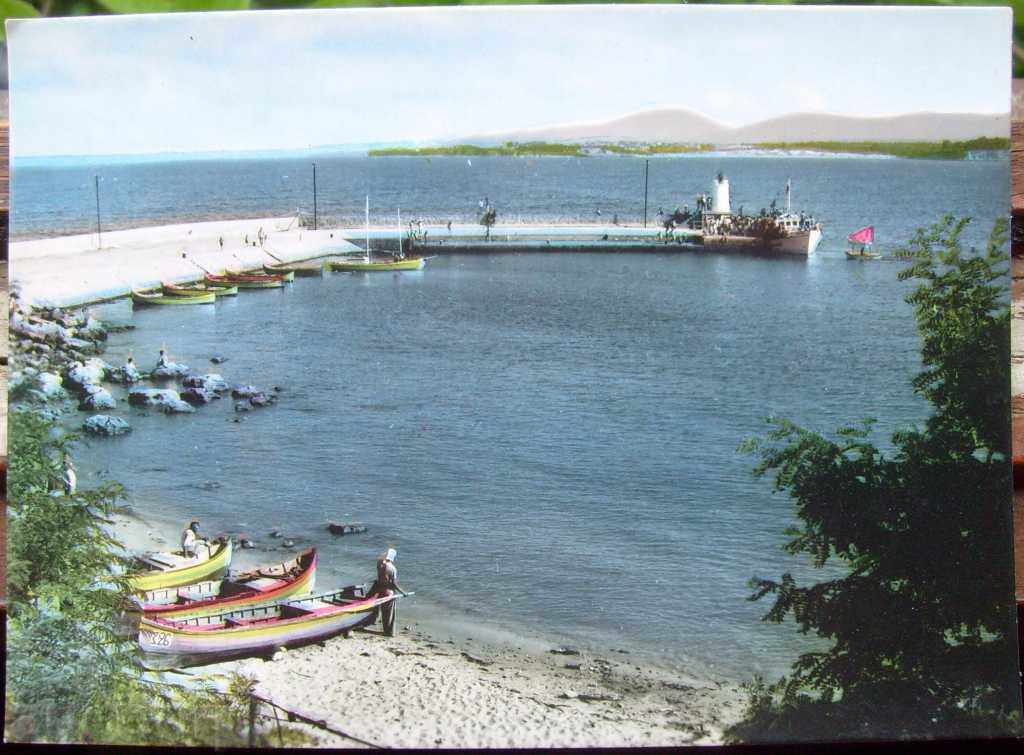 Картичка - Приморско Пристанището - 1962