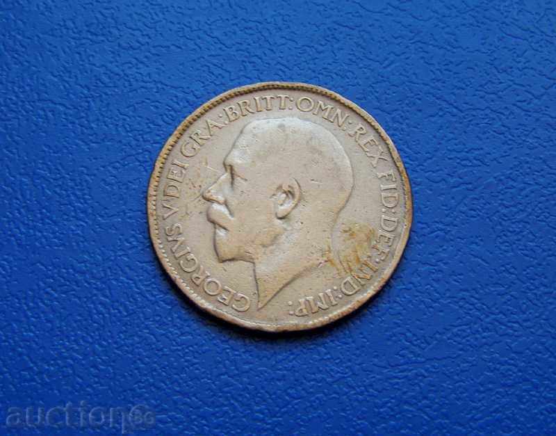 Great Britain 1/2 Penny 1919 with price 1.50 BGN | € 0.77