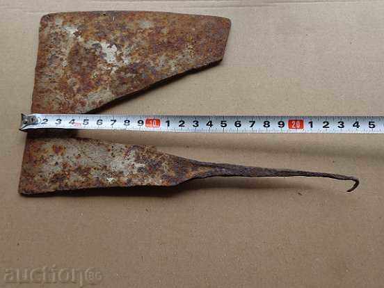 Delivery of An old forged ax, wrought iron, a top, a chopper Delivery of An old forged ax, wrought iron, a top, a chopper